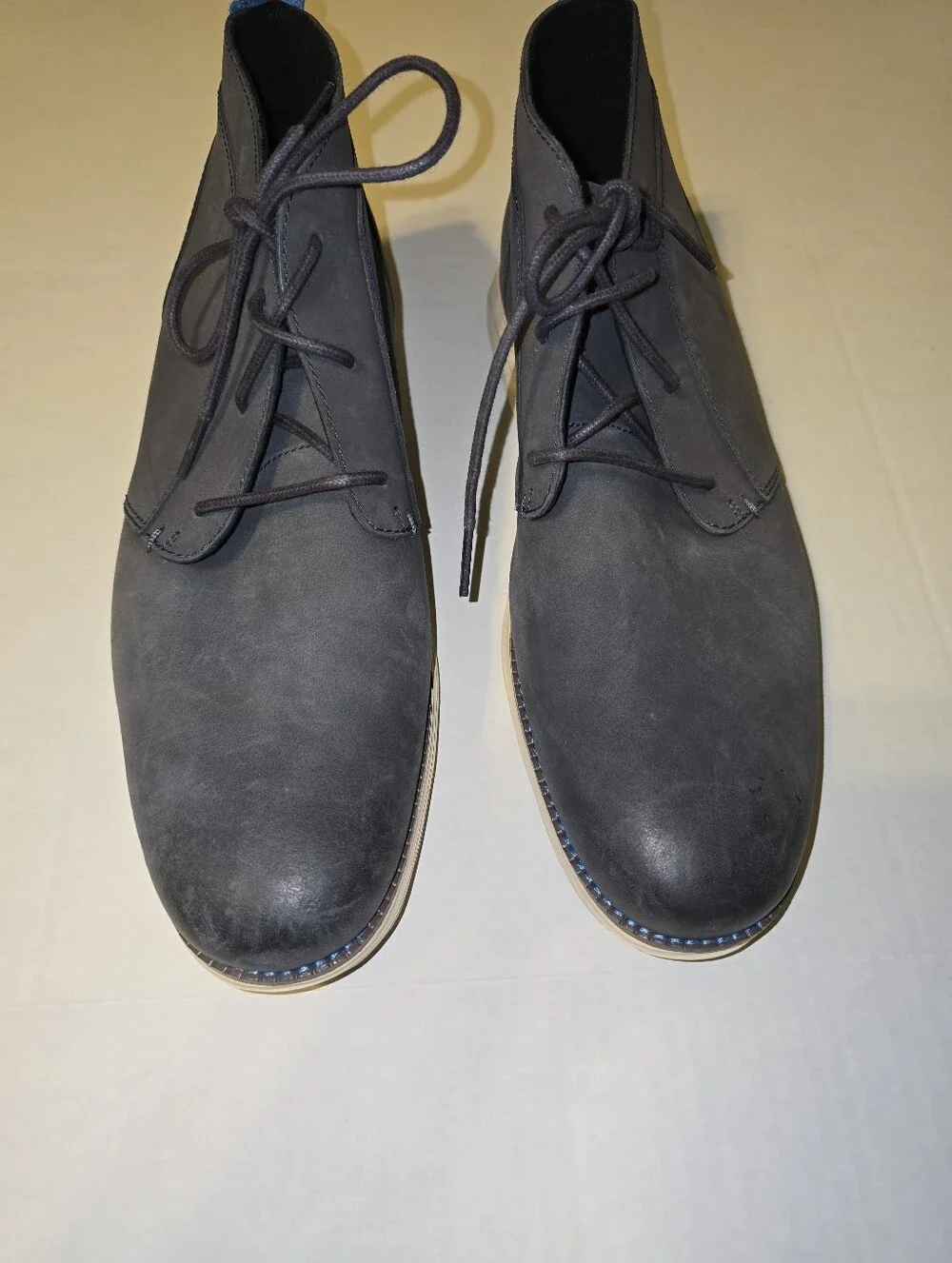 Cole Haan Men's ØriginalGrand Remastered Waterproof Chukka Boots 10.5 Navy Blue